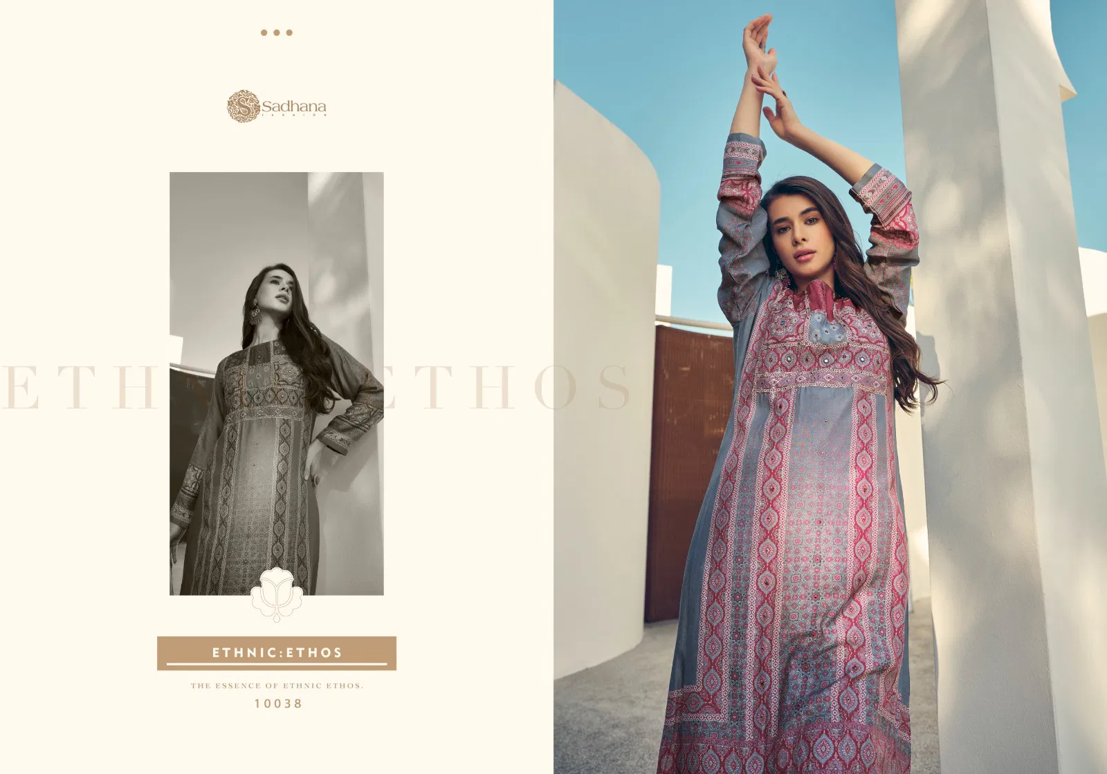 Harleen By Sadhana Muslin Silk Printed Dress Material Wholesale Clothing Distributors In India